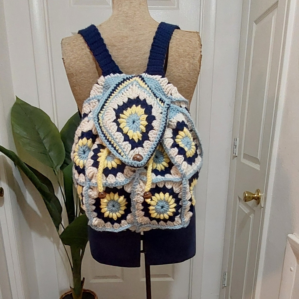 Handcrafted Crochet Backpack - image 2
